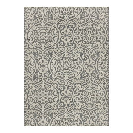 Mainstays 5' x 7' Gray Medallion Outdoor Rug price history on PriceWatchPro