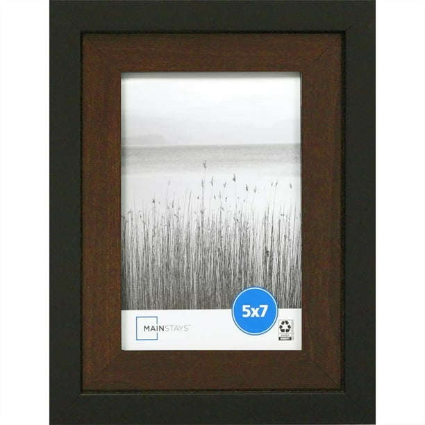 Mainstays 5” x 7” TwoTone Black Photo Frame 4 PC Set Walmart