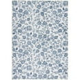 thumbnail image 1 of Mainstays Blue Floral Faux Fur Indoor Area Rug, 5'x7', 1 of 8