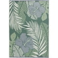 thumbnail image 1 of Mainstays 5'x7' Blue/Green Palm Plastic Outdoor Rug, 1 of 8