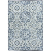 Mainstays 5'x7' Blue Medallion Plastic Outdoor Rug