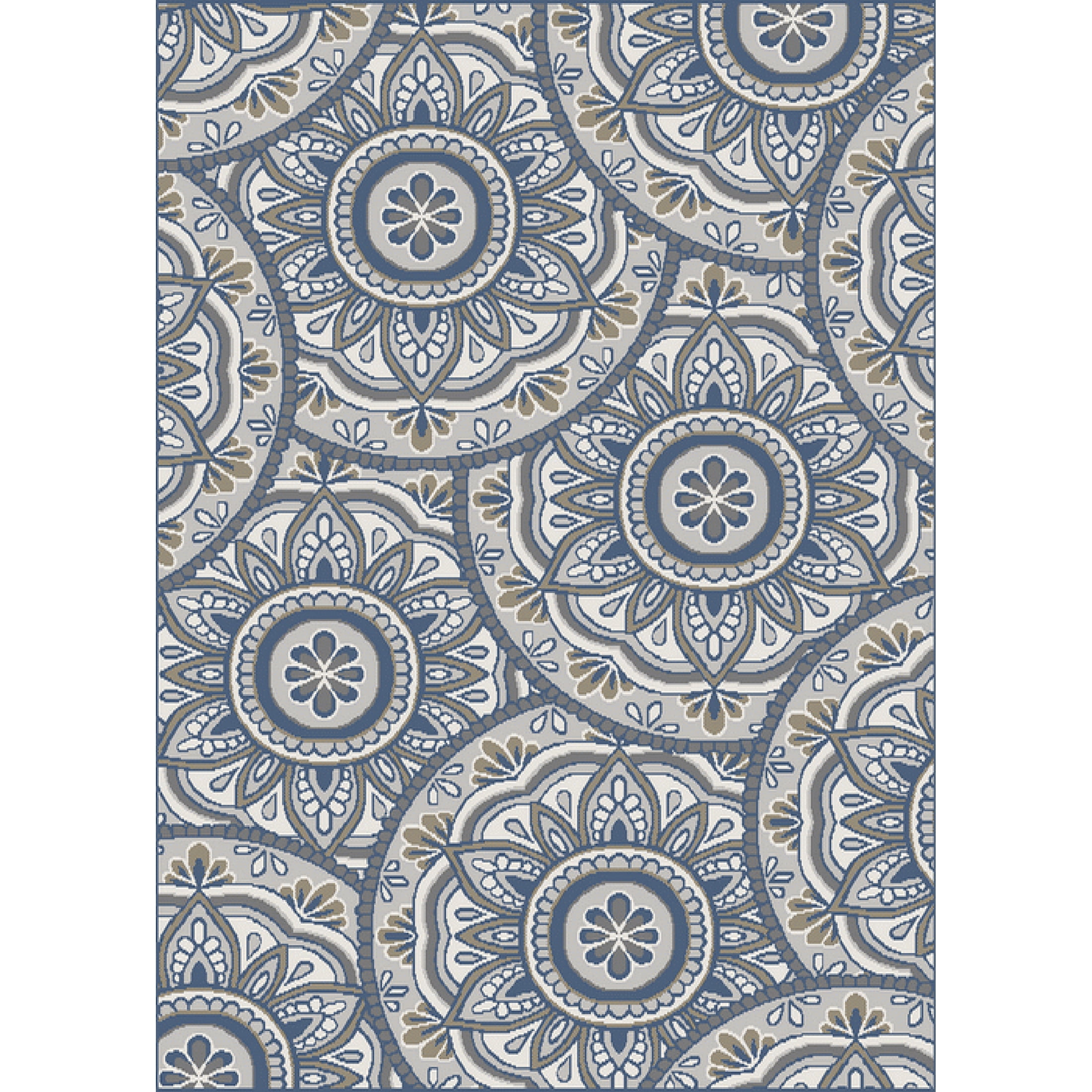 Mainstays 5' x7' Gray Medallions Area Rug