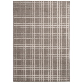 Mainstays Brown Tartan Grid Indoor Area Rug, 5 ft x 7 ft