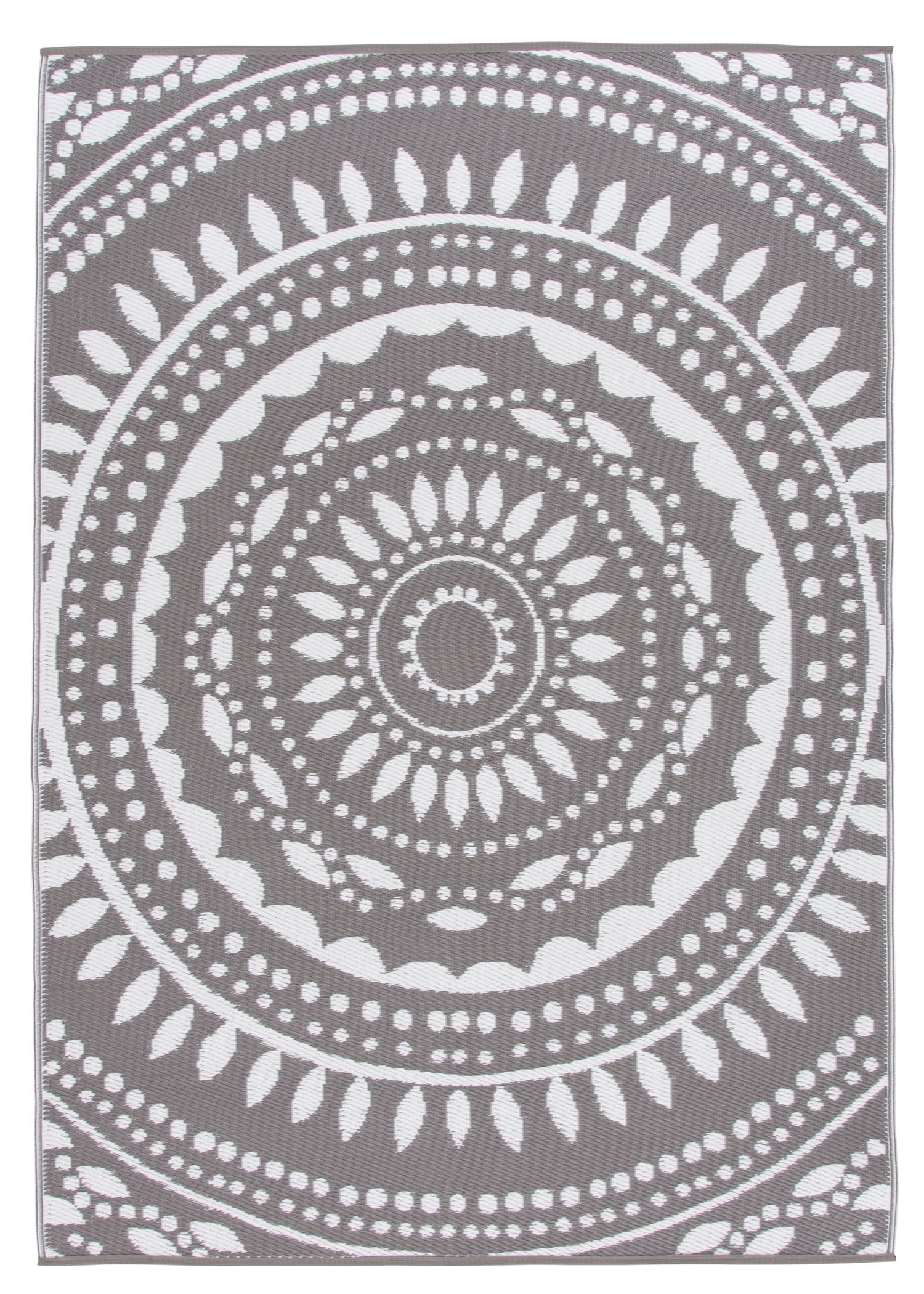 Mainstays 5'x7' Gray Medallion Plastic Outdoor Area Rug