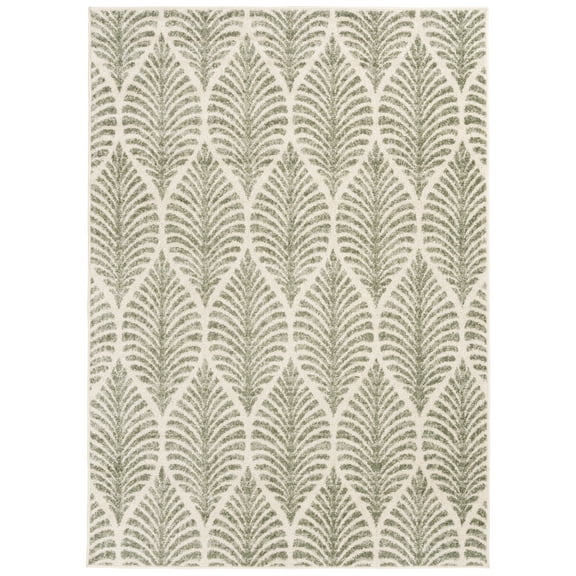 Mainstays Green Palm Leaf Indoor Area Rug, 5'x7'