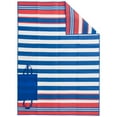thumbnail image 1 of Mainstays 5'x7' Red, White, and Blue Stripe Beach Mat, 1 of 14
