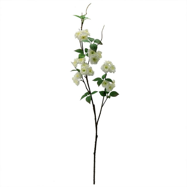 Mainstays 50" Artificial Flower Cherry Blossom Stem, White Color