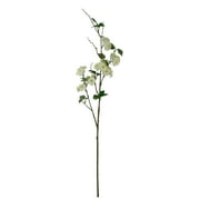 Mainstays 50" Artificial Flower Cherry Blossom Stem, White Color. Indoor Use.