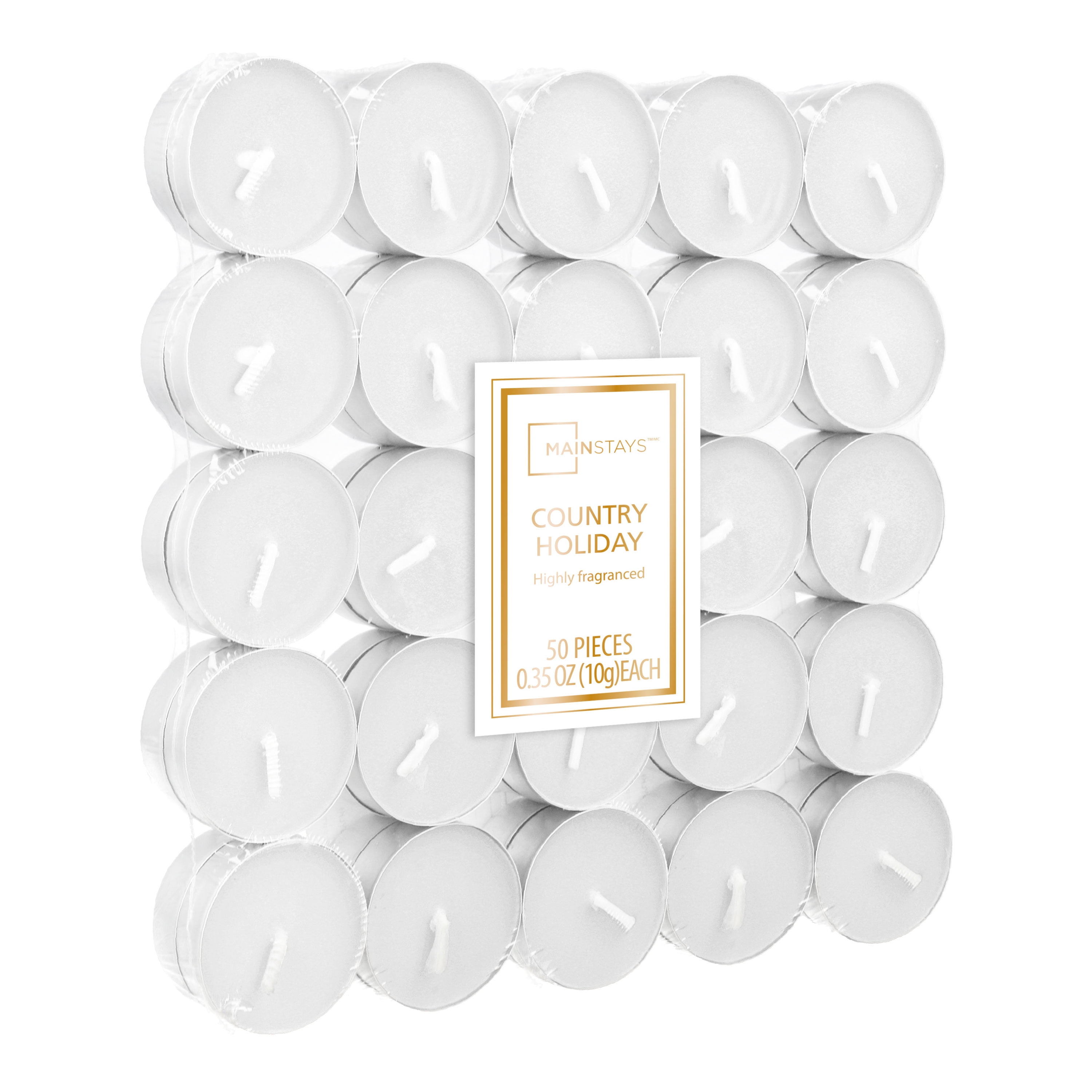 Mainstays 50 piece Fragranced Tealight Country Holiday
