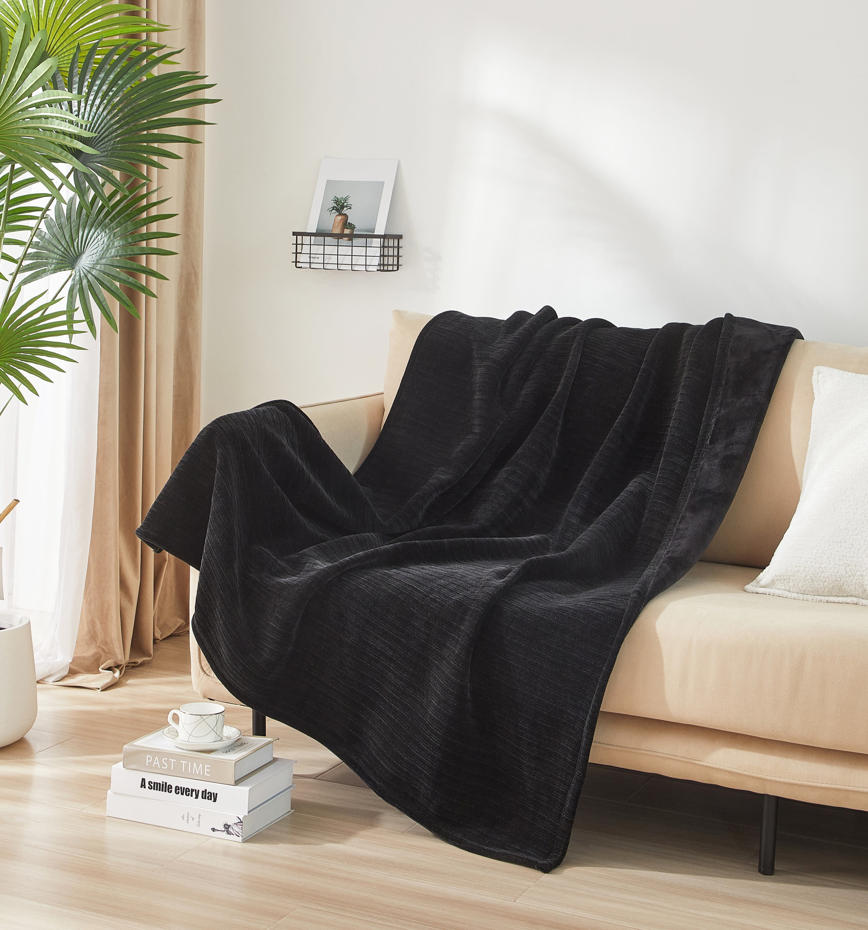 Mainstays Cozy Chenille Reverse to Plush Soft Couch Throw, Rich