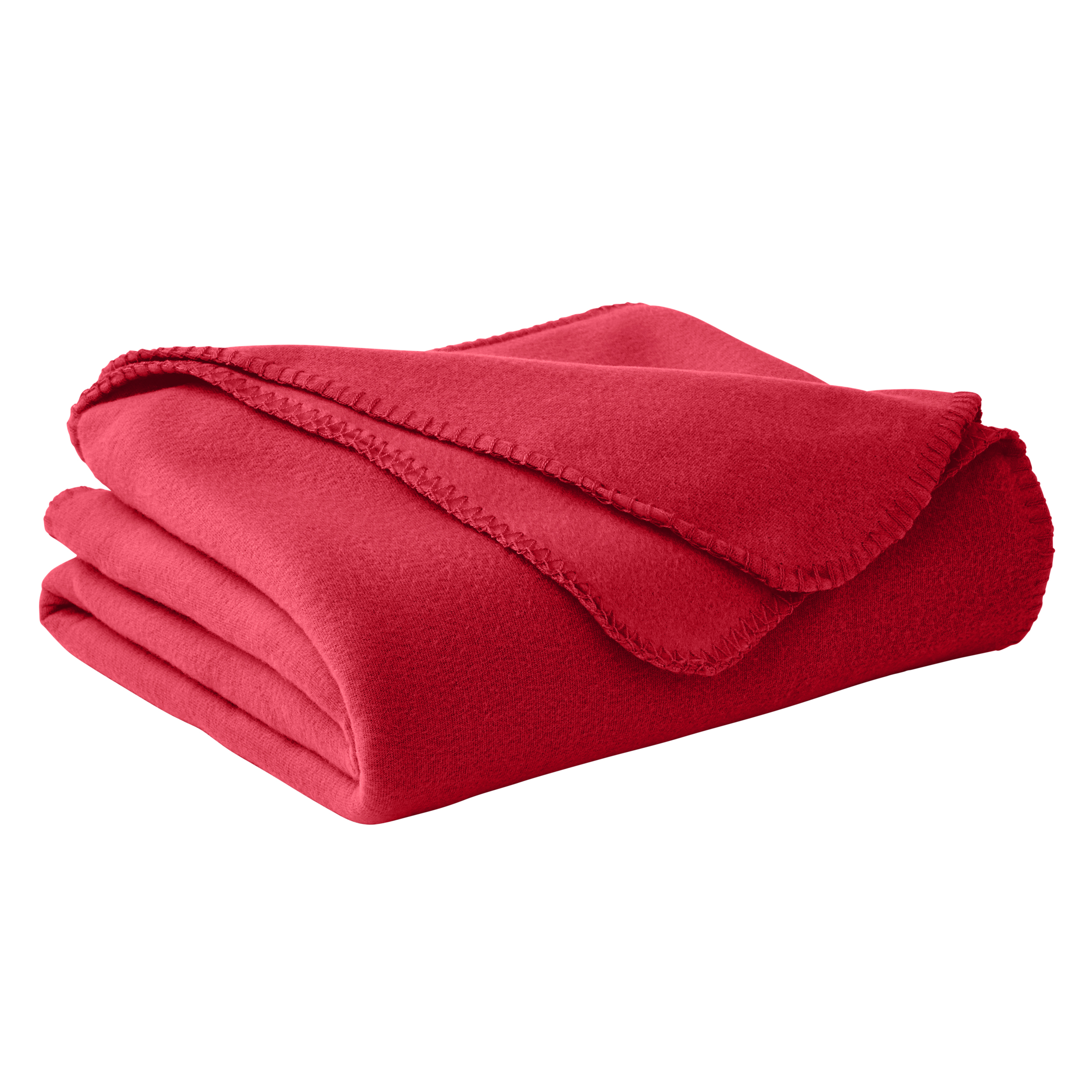 Mainstays 50” x 60” Fleece Throw Blanket, Red Mark