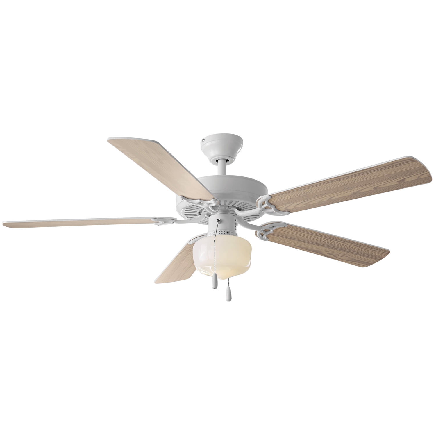 Litex Titan 52 Inch Ceiling Fan With LED Light - White Finish With Remote Control