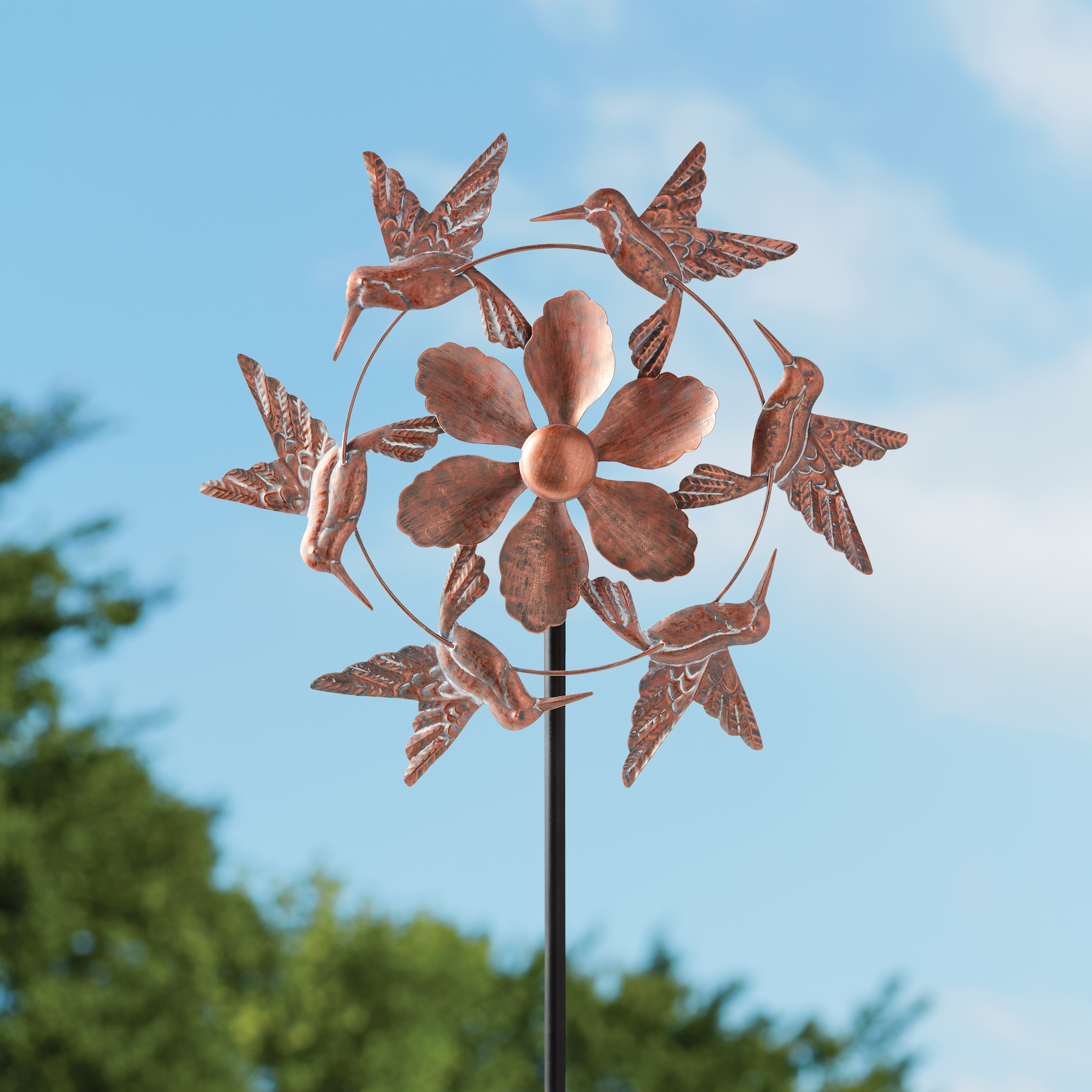 Mainstays 53" Copper Metal Wind Spinner - image 1 of 9