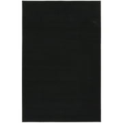 Mainstays 54" x 78" Titan Solid Black Durable Indoor Area Rug