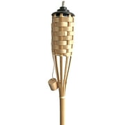 Mainstays Bamboo Lawn & Garden Torch - 57 Inch | Made From Real Bamboo | Fiberglass Wick | Outdoor Use Only