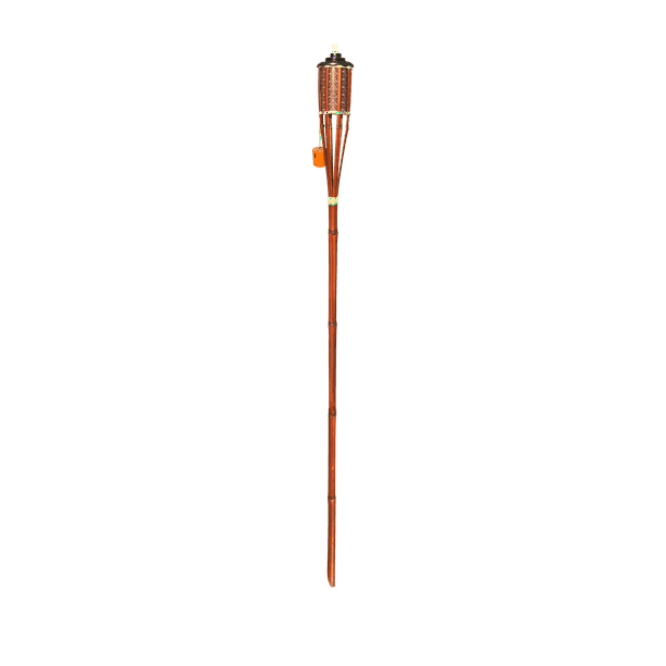 Mainstays 57in Stained Bamboo Yard Torch with Fiberglass Wick