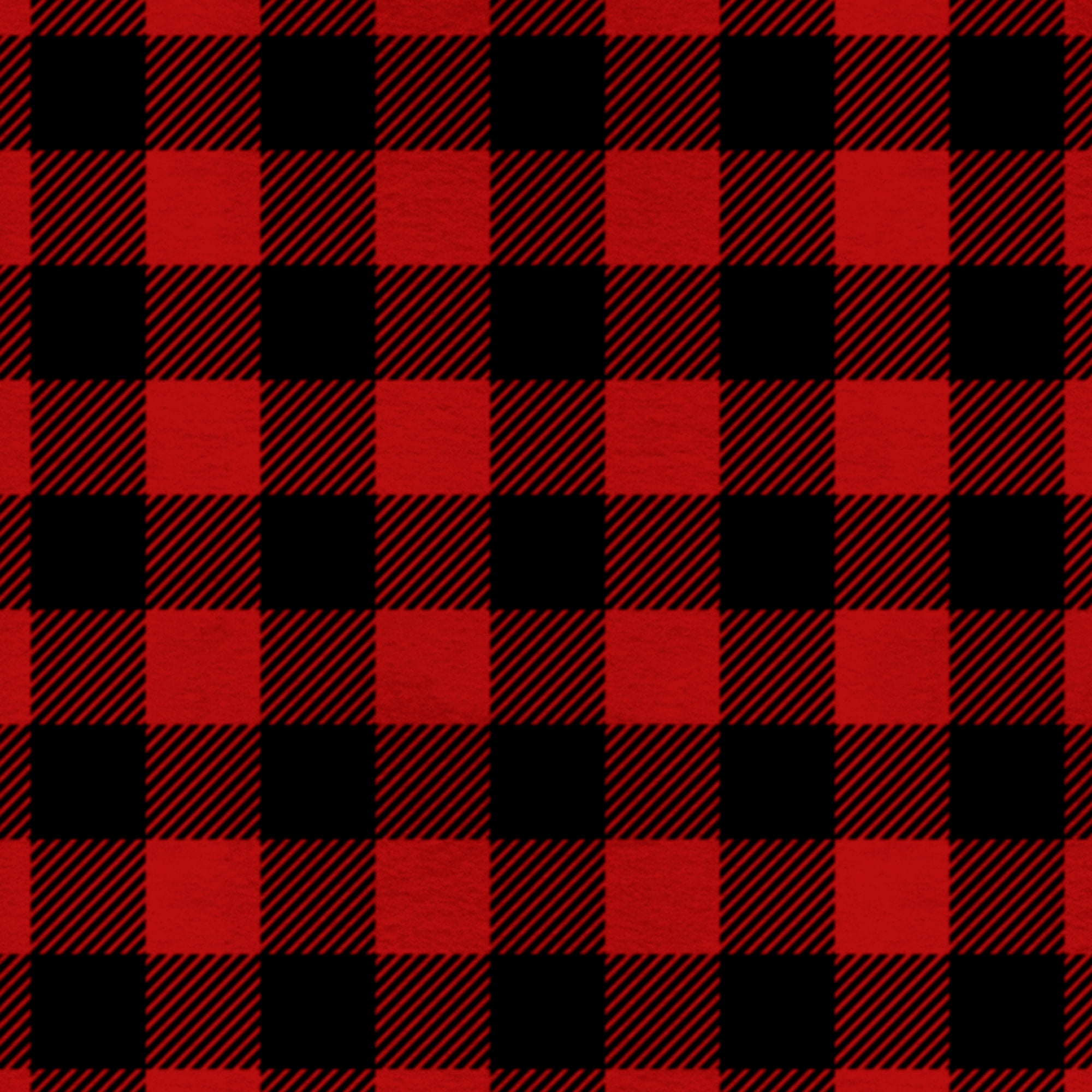 Mainstays 58" 100% Polyester Lux Anit-pill Fleece Buffalo Plaid Sewing & Craft Fabric by the Yard, Black and Red