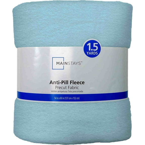 Mainstays 58" X 1.5 yard Lux Anti-pill Fleece Fabric Precut, Mint