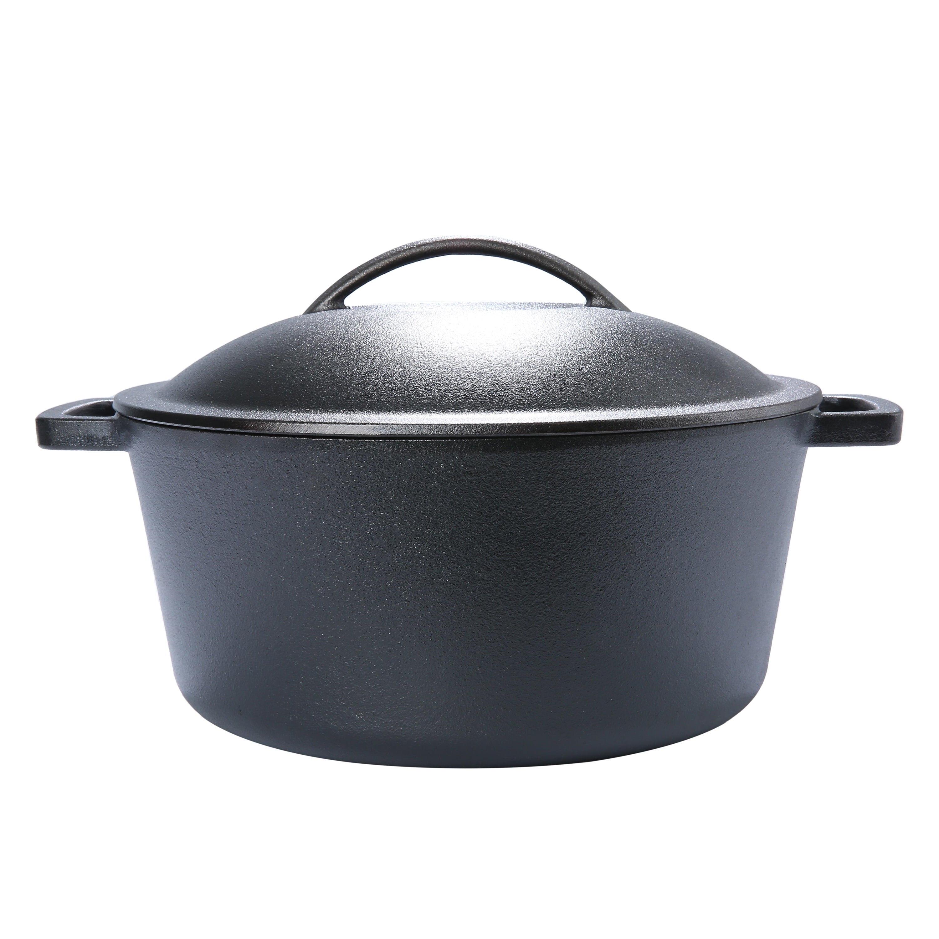 Mainstays 5qt Cast Iron PreSeasoned Dutch Oven Black