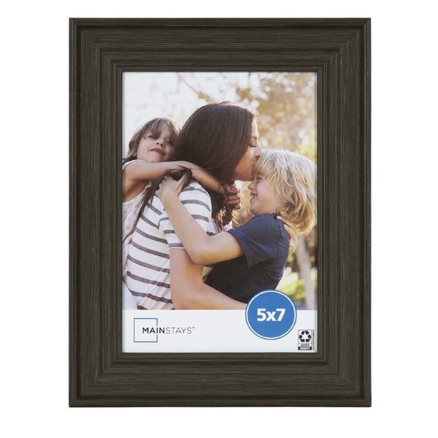 Mainstays 5x7 Dark Gray Decorative Tabletop Picture Frame