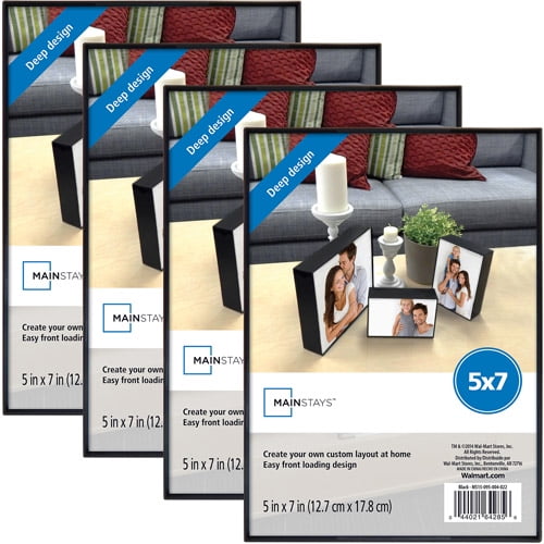 Mainstays 5x7 Deep Format Picture Frame,