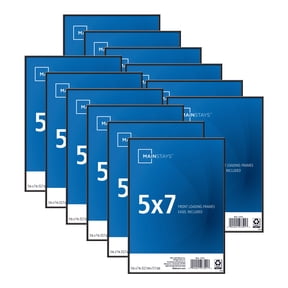Mainstays 5x7 Front Loading Picture Frame, Black, Set of 12