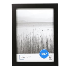 Mainstays 5 x 7 Black Picture Frame, Tabletop or Wall Display