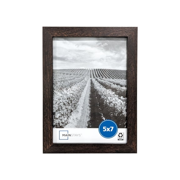 Mainstays – 5x7 Picture Frame – Brown Gallery Linear Program Tabletop & Wall Photo Frame