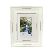 Mainstays – 3.5x5 Picture Frame – Distressed White Matted Tabletop & Wall Photo Frame