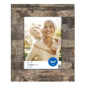 Mainstays Picture Frame, 5 x 7, Rustic Bark, Tabletop