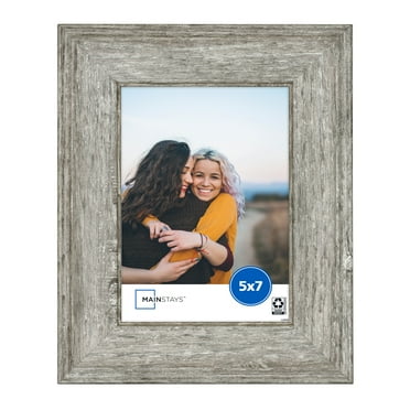 Mainstays 5x7 Rustic Gray Decorative Tabletop Picture Frame