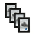 Mainstays 5x7 Traditional Gallery Wall Picture Frame, Black, Set of 4