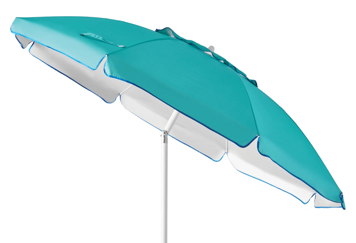 Mainstays 6.5 Feet Vented Beach Umbrella w/Tilt, Teal