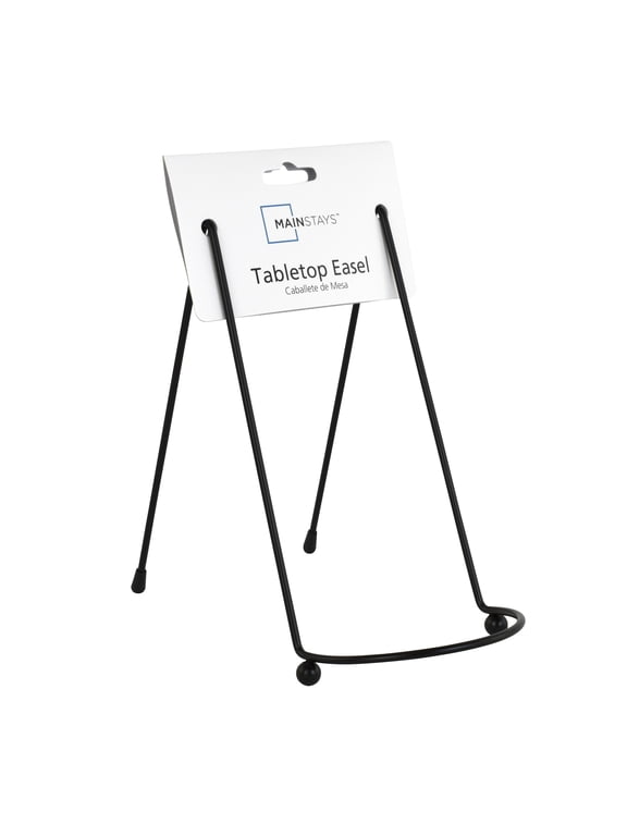 Black Metal Tabletop Easel, 7.13 in H x 7.0 in W x 4.25 in L