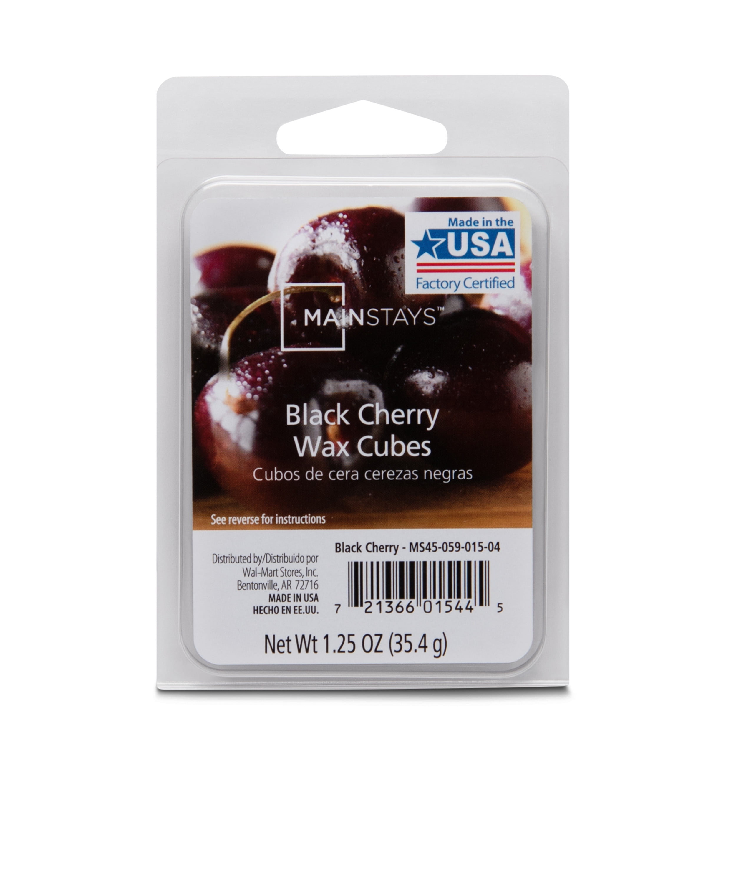 Mainstays 6-Cube Black Cherry Wax Melts, 1.25 oz, Single
