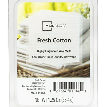Mainstays 6 Cube Wax Melts, Fresh Cotton, 1.25 oz