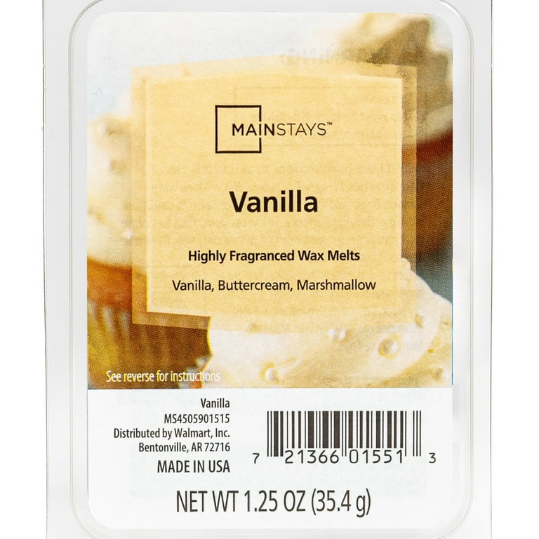 Mainstays Vanilla 1.25 Oz Wax Melt, 6 Pack 