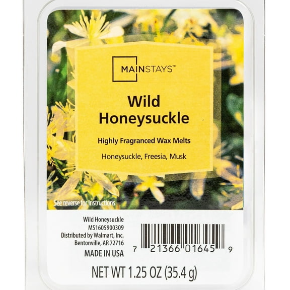Mainstays 6 Cube Wax Melts, Wild Honeysuckle, 1.25 oz