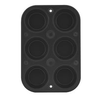 Mainstays 6-Cup Nonstick Steel Muffin Pan, 2.9" Cup, Gray, 1 Count