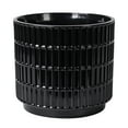 thumbnail image 1 of Mainstays 6" x 6" x 5.5" Round Black Ceramic Grid Plant Planter, 1 of 9
