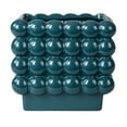 thumbnail interactive-video image 1 of Mainstays 6”D x 5.7”H Square Ceramic Dot Planter, Teal, 1 of 11