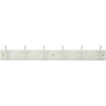 Mainstays 6-Hook 27 In. Hook Board With 45 Lb Working Capacity, White