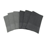 Mainstays 6-Piece Bar Mop Solid Kitchen Towel Set, Grey
