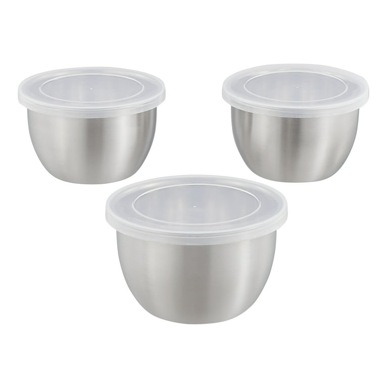 6 Piece Stainless Steel Nesting Mixing Bowls with Lids, FOOD PREP