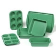 thumbnail image 1 of Mainstays 6 Piece Non-Stick Bakeware Sets, Easy for Release and Clean up, Carbon Steel, Green, 1 of 4