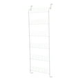 Mainstays 6Tier over the Door Shoe Rack, White, 18 Pairs of Shoes