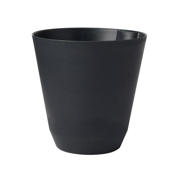 Mainstays 6 in. Black Resin Self-Watering Planter