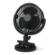 Mainstays 6-inch New Desktop or Clip-on AC Electric Personal Indoor Fan with 2 Speeds, Black