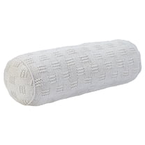 Mainstays 6" x 18" Beige Cotton Knit Bolster Decorative Pillow