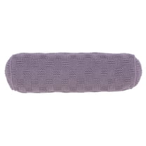 Mainstays 6" x 18" Violet Cotton Knit Bolster Decorative Pillow